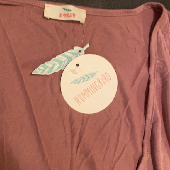 Dusty Rose Wrap Top - Picture 2 of 2